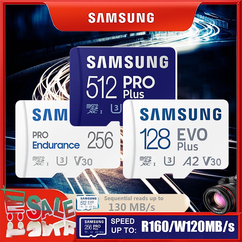 Samsung Evo Plus Memory Card 32gb/sdhc 64gb/128gb/256gb/512gb Sdxc Micro Sd/tf Flash Cards Microsd Uhs-1 For Phone Drone Camera - Memory Cards - AliExpress