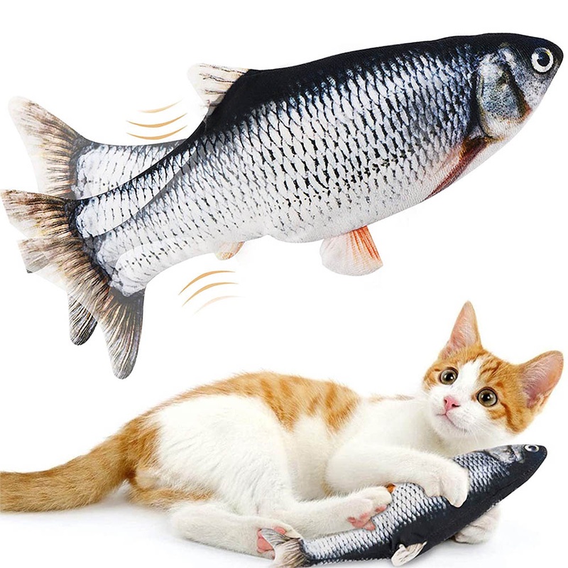 Floppy Fish Cat Toy Moving Fish Toy for Cats Interactive Flopping Cat Kicker Fish Toy Dancing Wiggle Fish Catnip Toys|Cat Toys| - AliExpress