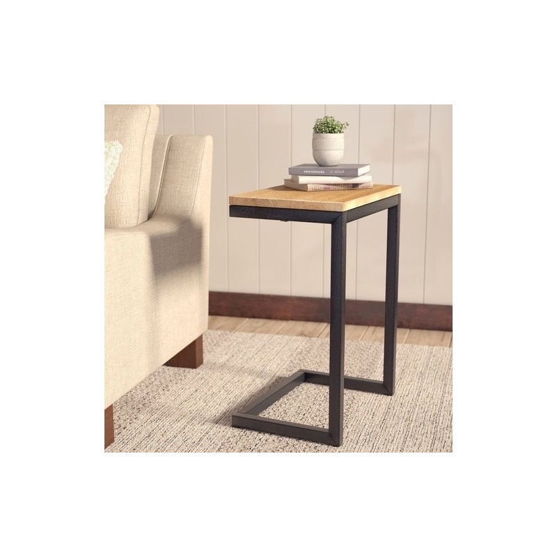 Decorative Metal Wood Side Table C Type Free Shipping From Turkey|Coffee Tables| - AliExpress