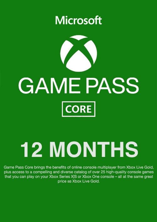 Xbox Game Pass Core - 12 Month Membership (WW) | Xbox One/360 | CDKeys