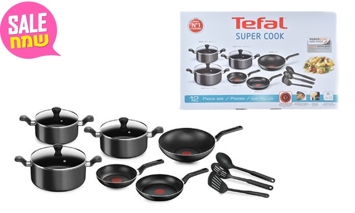 סט סירים ומחבתות 12 חלקים טפאל Tefal | גרו (גרופון)
