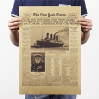 Wish | New York Times Historic Moment Titanic Kraft Paper Poster Wall Art
