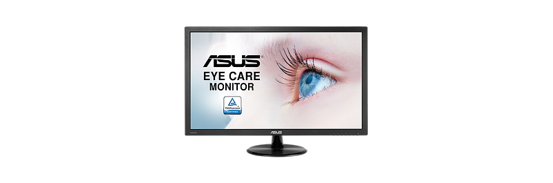 מחסני חשמל - מסך מחשב Asus Eye Care VP247HAE 23.6 Full HD - צבע שחור שלוש שנות אחריות ע י היבואן הרשמי
