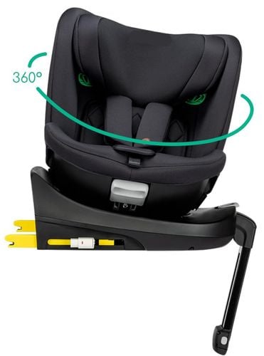 כיסא בטיחות ובוסטר מסתובב Harris 360º מלידה ועד גיל 8 עם הגנת צד מורחבת - שחור EASY BABY - EASY BABY - כסאות בטיחות