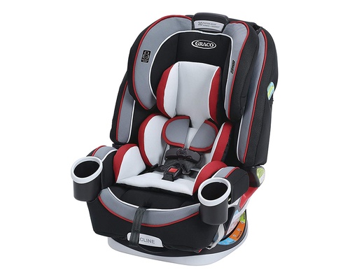 כסא בטיחות 4Ever שחור פס אדום Cougar Graco