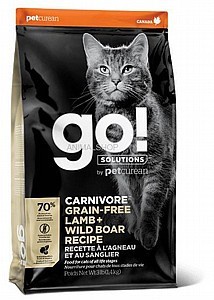GO! SOLUTIONS CARNIVORE גו! מזון לחתול קרניבור כבש +חזיר בר 3.7 ק