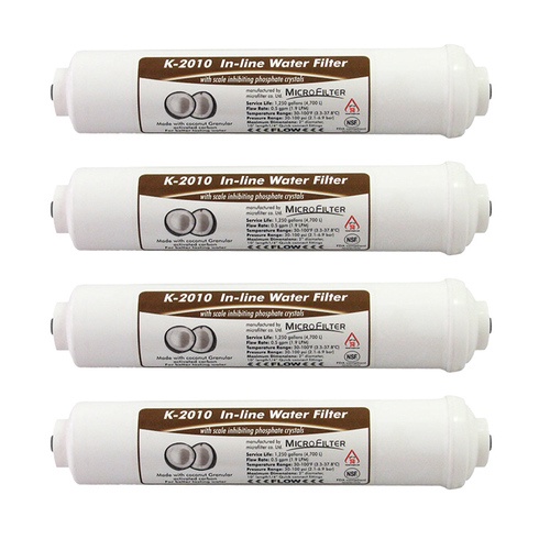 סנן קו K-2010 MicroFilter מארז 4 יחידות צלול - צלול - מטהרי מים