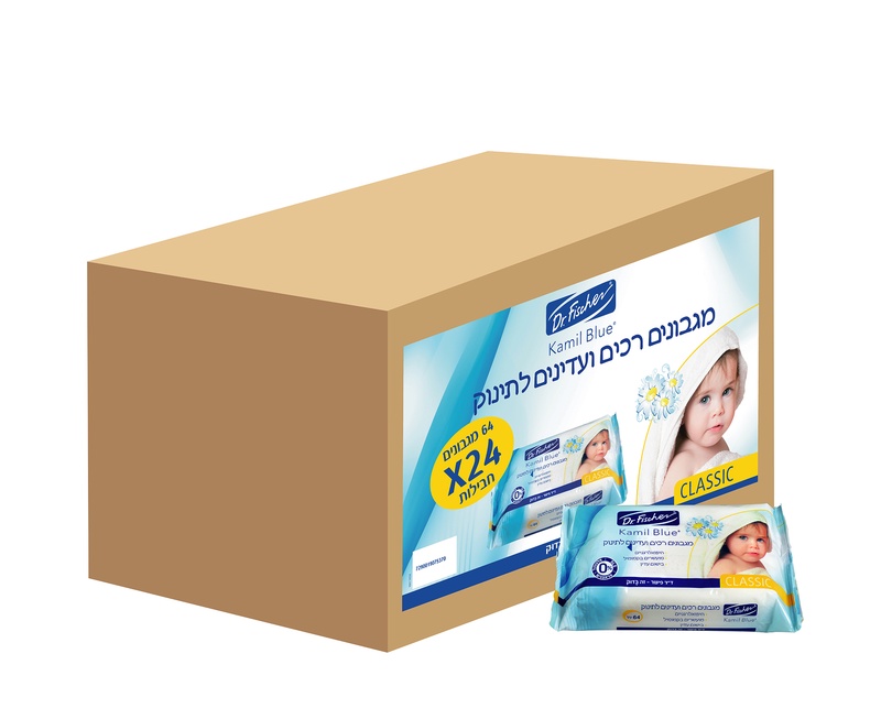 מגבונים קמיל בלו עם בישום 24 יח' (64 מגבונים ביח') - ד