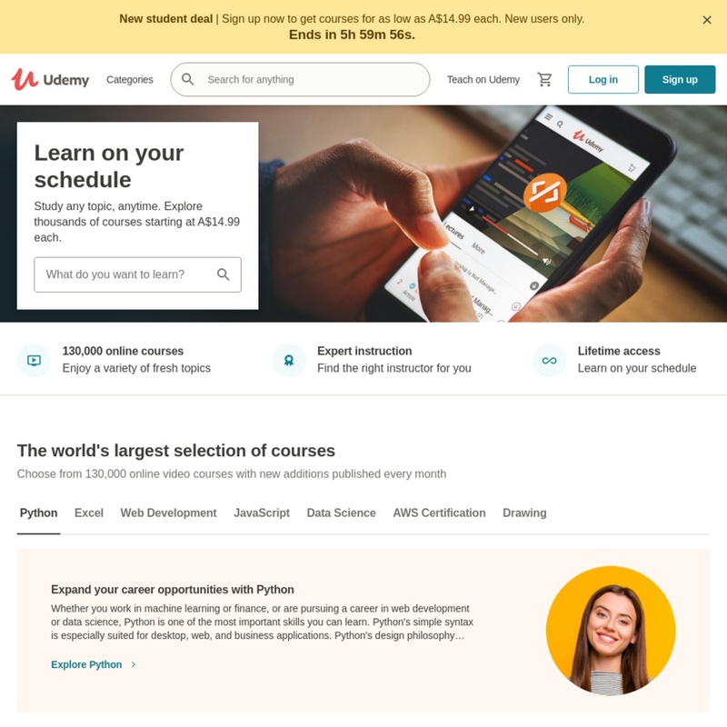 55 $0 Udemy Courses: ISTQB Agile Tester, Python, MongoDB, Java11, HTML, CSS, & JavaScript, Adobe Lightroom, Node.js, ReactJS - OzBargain