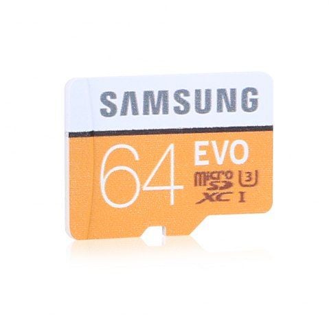 Orange + White 64gb Samsung EVO UHS-3 Micro SDXC Memory Card | RoseGal.com Mobile