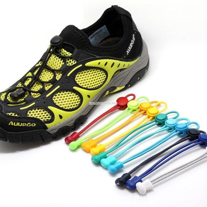 No Tie Elastic Lock Lace System Lock Shoe Laces Shoelaces Runners Kids Adults