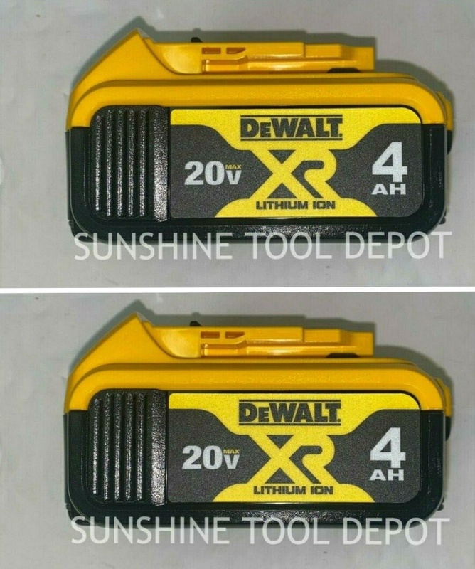 DeWalt DCB204 20V MAX XR® Lithium Ion 4 AH Battery 2-Pack