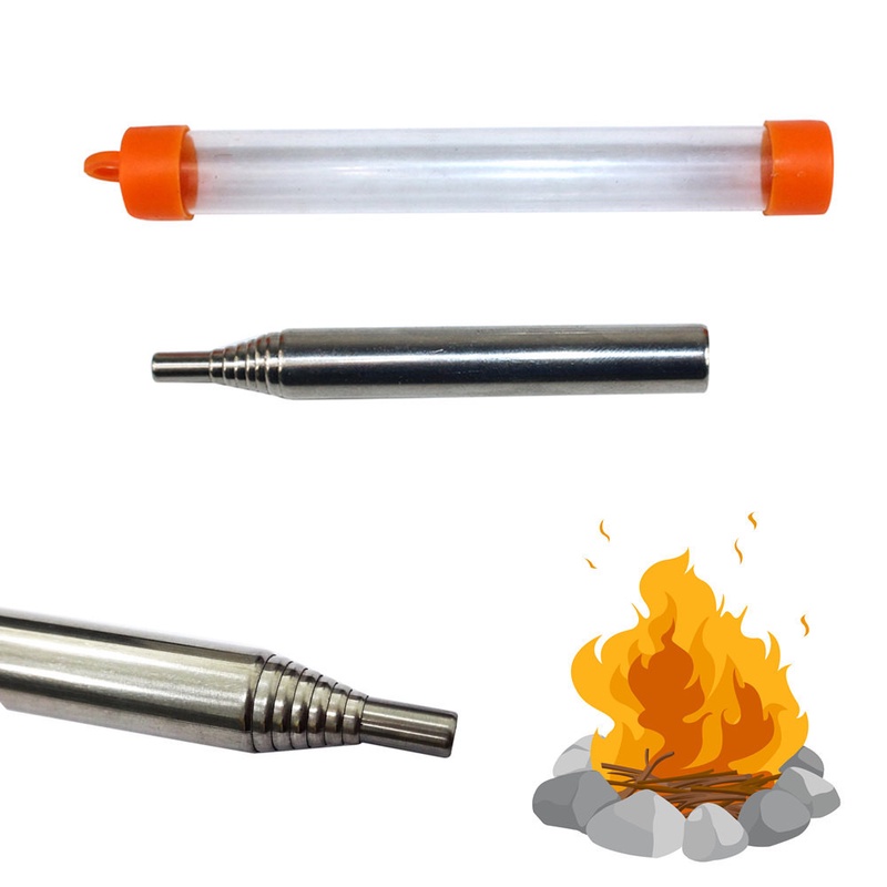 Outdoor Pocket Bellow Collapsible Fire Tool Camping Survival Blow Fire Tube