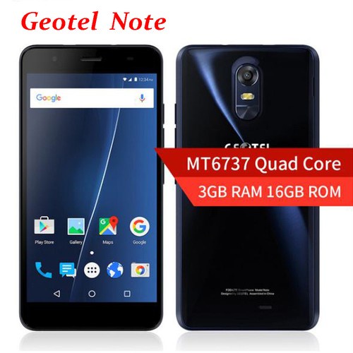 BLUE Geotel Note 5.5'' 4G Smartphone 3GB 16GB SW 13.0+8.0MP Unlocked Cell Phone