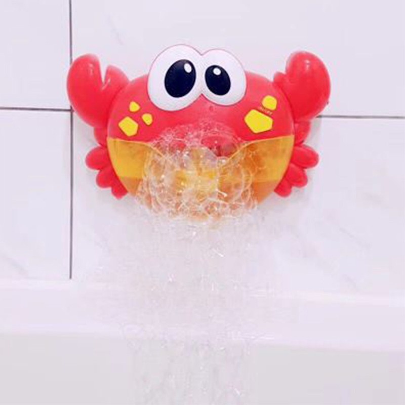 Creative Crab Shape Bubble Maker Toy Baby Bath Toy Kids Gift Education Bath Tool