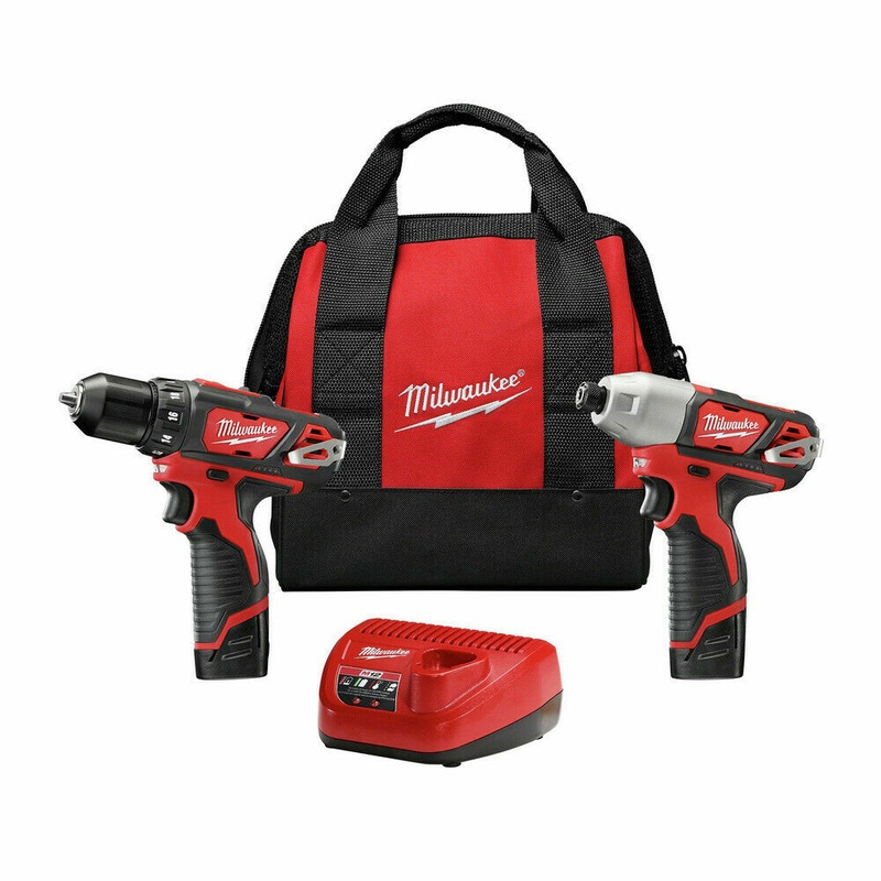 Milwaukee 2494-22 M12 Li-Ion 2-Tool Combo Kit (1.5 Ah) New