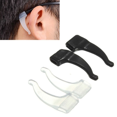 4 Pair Silicone Glasses Ear Hooks Pad Eyeglasses Grip Anti Slip Temple Holder lm