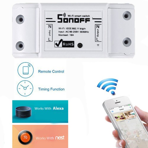 Sonoff WiFi Phone Smart Timer Switch Socket APP Control Works With Alexa & Nest