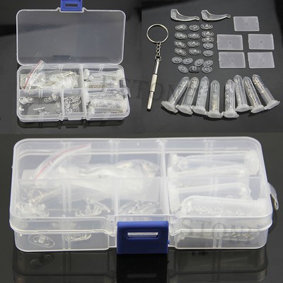 Hot New Eyeglass Sun Glasses Screw Nut Nose Pad Optical Repair Tool Assorted Kit