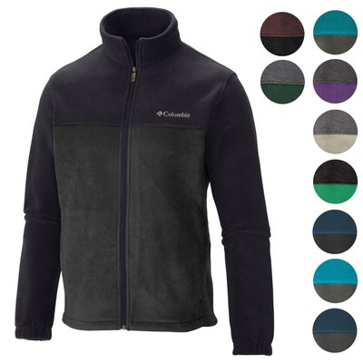 Columbia NEW Two Tone Colorblock Mens Original Winter Fleece Jacket $60