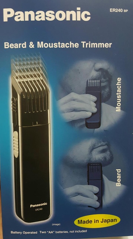 Panasonic ER240 Beard & Moustache Trimmer - Battery Operated / Made in Japan