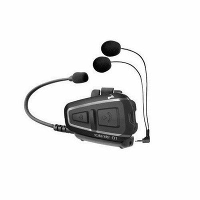 Cardo Scala Rider Q1 Solo Motorcycle Bluetooth Intercom Headset