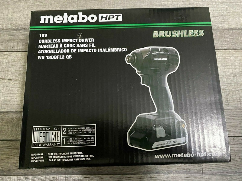 Metabo HPT WH18DBFL2QB 18V Cordless Impact Driver Battery and Charger NIB