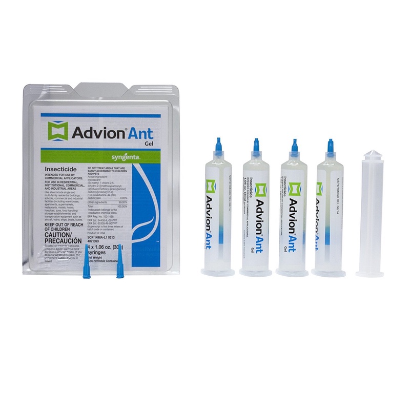 4 Syngenta Advion  ANT Gel Bait- with free Plunger and Tip!