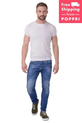 New Men Jeans LIU JO UOMO Distressed Made in Italy Size 28 XS FRANKMEDIUM SS17