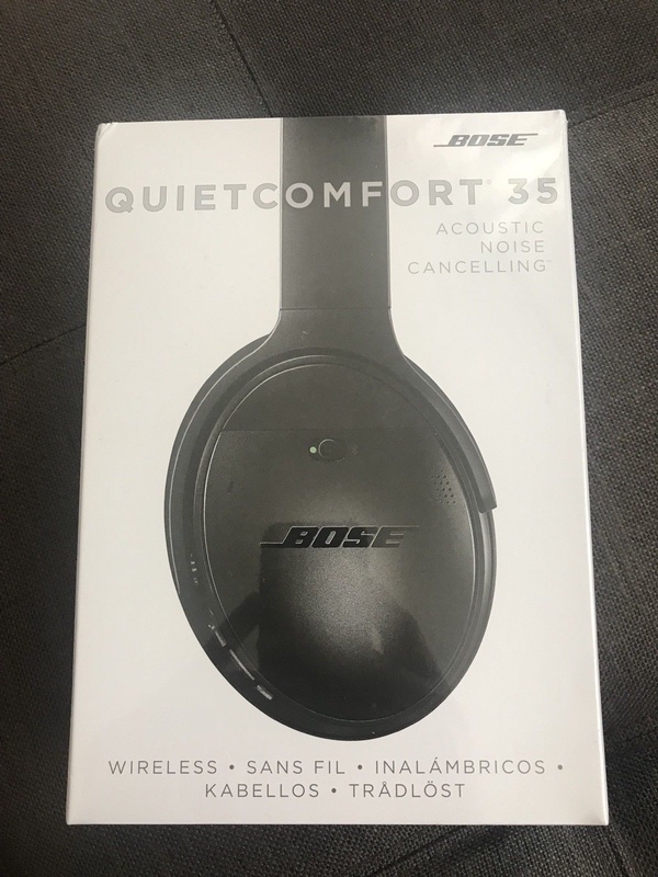 Bose QC35 Quiet-Comfort 35 Noise Canceling Headband Wireless Headphones - Black