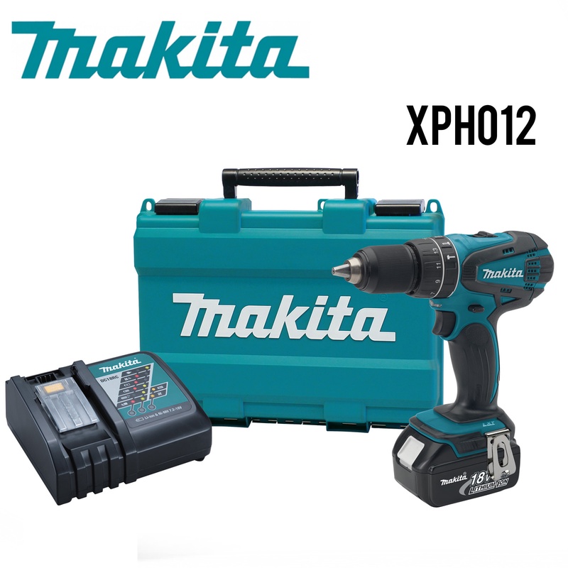 Makita XPH012 18V LXT® Lithium‑Ion Cordless 1/2” Hammer Driver‑Drill Kit (3.0Ah)