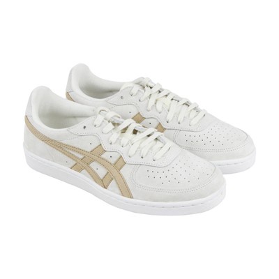 Onitsuka Tiger Gsm Mens Beige Leather Lace Up Sneakers Shoes