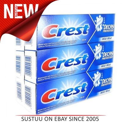 6 Pack x Crest Decay Prevention Toothpaste 100ml │Cavity Protection│Mild Mint