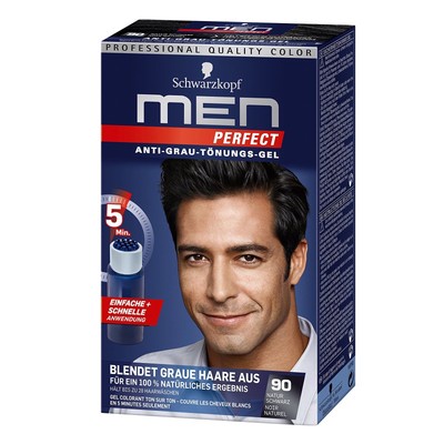 Schwarzkopf Men Perfect - Just For Men - Gentle Hair Color Gel - Black Brown 90