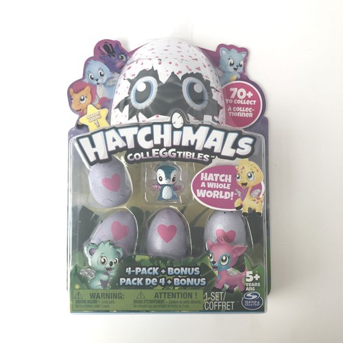Cute Hatchimals Colleggtibles Mini 4 Pack+Bonus Interactive Toys For Kids Baby