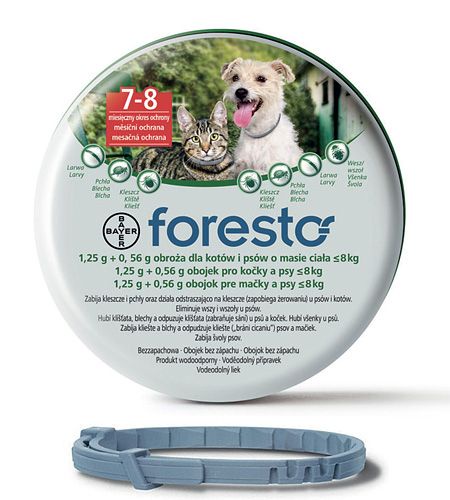 Seresto/Foresto Flea & Tick Collar for Small Dogs & Cats < 18lbs(8kg)