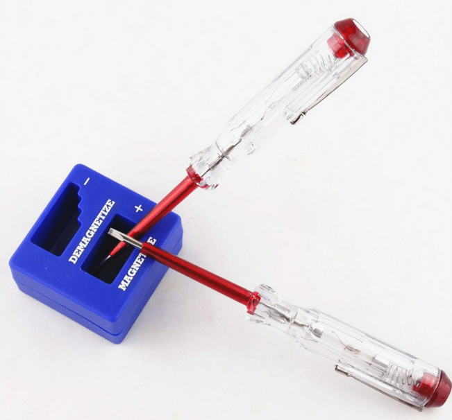 Home Magnetizer Demagnetizer Tool Blue Screwdriver Magnetic Pick Up tool