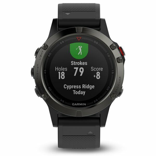 Garmin fenix 5 Slate Gray with Black Band Multisport GPS Watch 010-01688-00