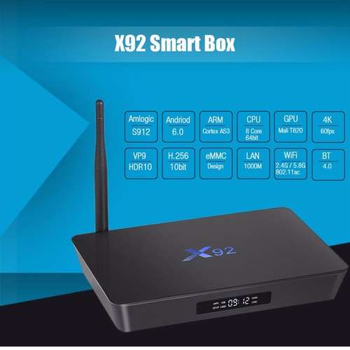 X92 Mini PC TV BOX Android 6.0 3G+16G/32G Amlogic S912 Smart Octa Core WiFi
