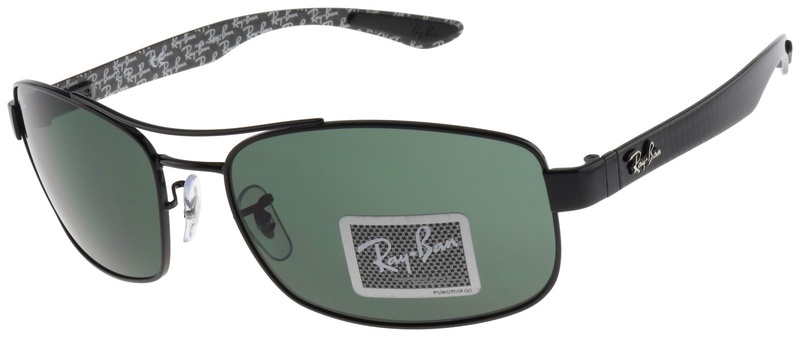 Ray-Ban Tech Carbon Fiber Sunglasses RB8316 002 62mm Green Classic G-15 Lens NIB