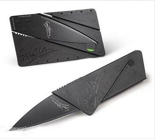 New Cardsharp Credit Card Folding Razor Sharp Wallet Knife survival tool thin U