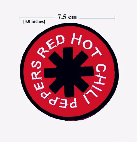 Red Hot Chili Peppers Rock Band  Embroidery Logo iron , sewing patch on clothes