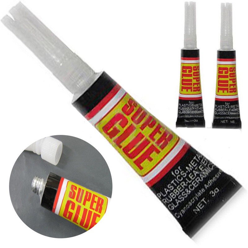 12pcs Super Glue Surface Insensitive Strong Adhesive Fast Instant Glue #3 Types