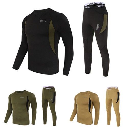 New Men's Thermal Underwear Set Full Sleeve Top + Long John Bottom Trouser Pants