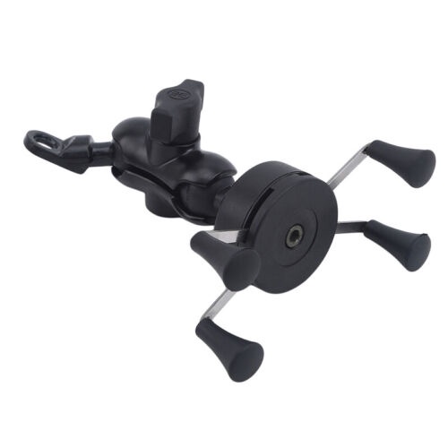 Motorcycle Motorbike Mobile Phone Holder X Type Grip Clamp Mount SG