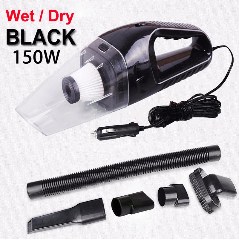 Universal 150W 12V Handheld Cyclonic Car Vacuum Cleaner Wet/Dry Duster Dirt US