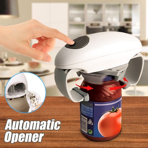 Automatic Grip Hands Free Electric Jar Opener Easy Touch Button Kitchen Tools
