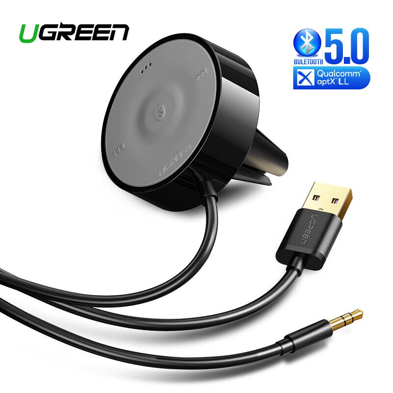 UGREEN Bluetooth Receiver 5.0 Wireless 3.5mm AUX Adapter for Speaker Car Stereo