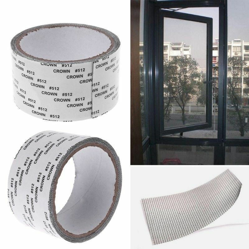 Insects Screen Patch Repair Kit Mosquito Door Window Net Sticky Roll Tape 2M