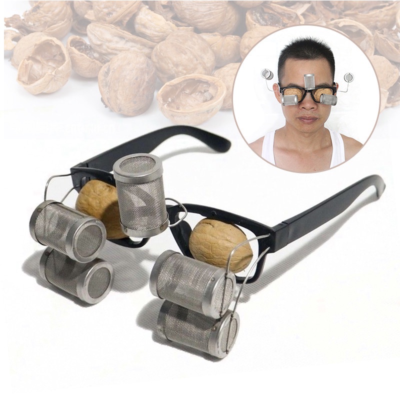 Eyes Moxa Burner Glasses Roll Holder Stick Moxibustion Therapy Walnut Tool
